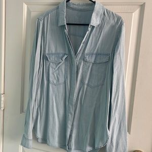 denim button down shirt